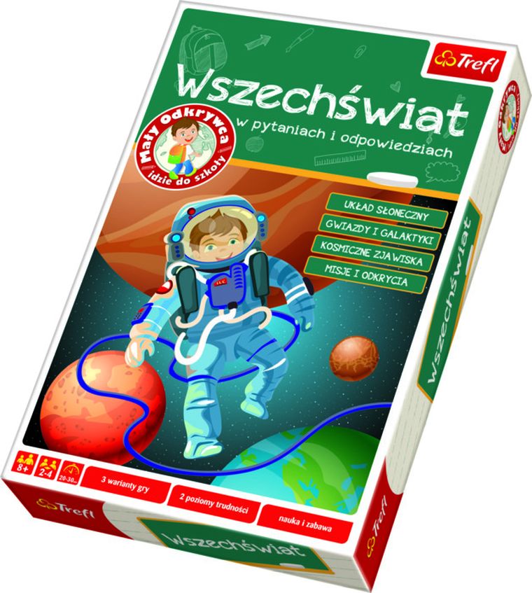 Trefl, Mały odkrywca idzie do szkoły. Wszechświat, gra edukacyjna