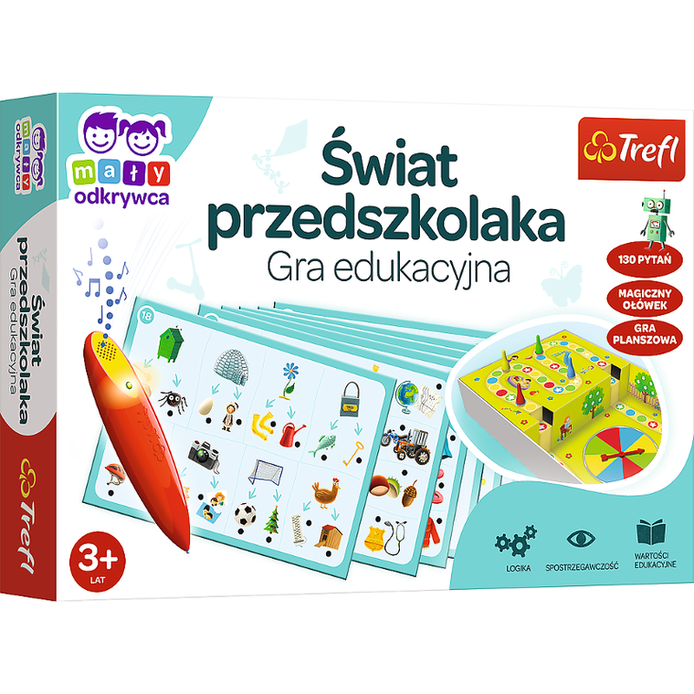 Trefl, Mały Odkrywca, Magiczny ołówek, Świat przedszkolaka, gra edukacyjna