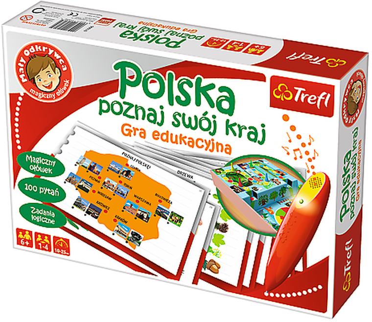 Trefl, Mały odkrywca, Polska, poznaj swój kraj, gra edukacyjna