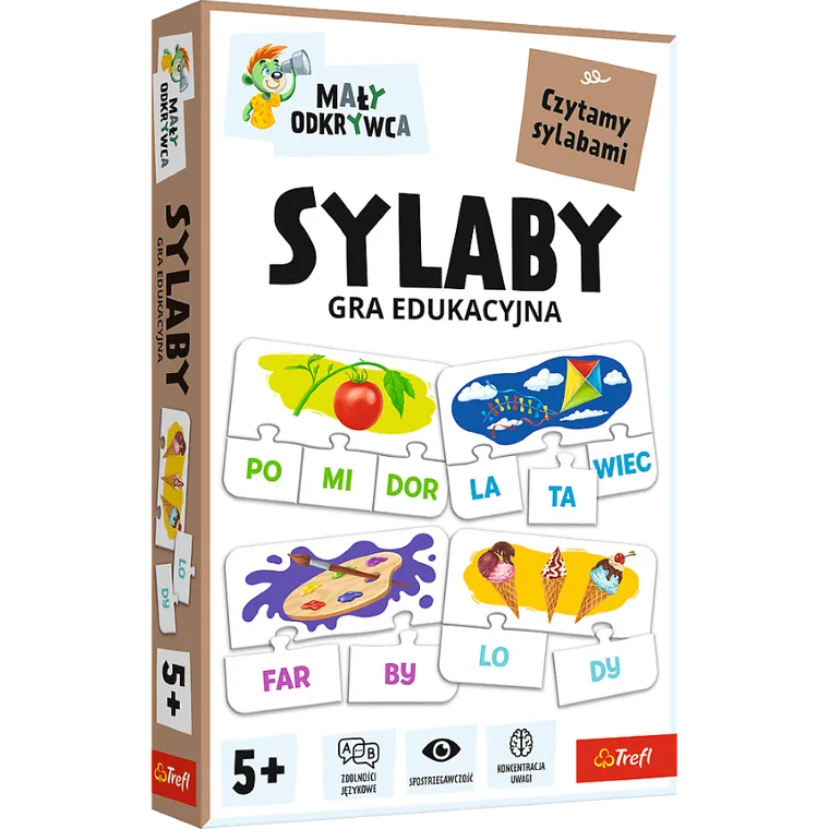 Trefl, Mały Odkrywca, Rodzina Treflików, Sylaby, gra edukacyjna