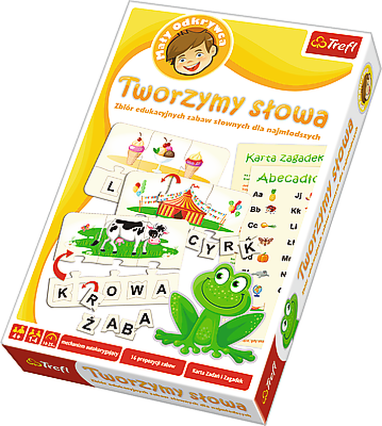 Trefl, Mały odkrywca, Tworzymy słowa, gra edukacyjna