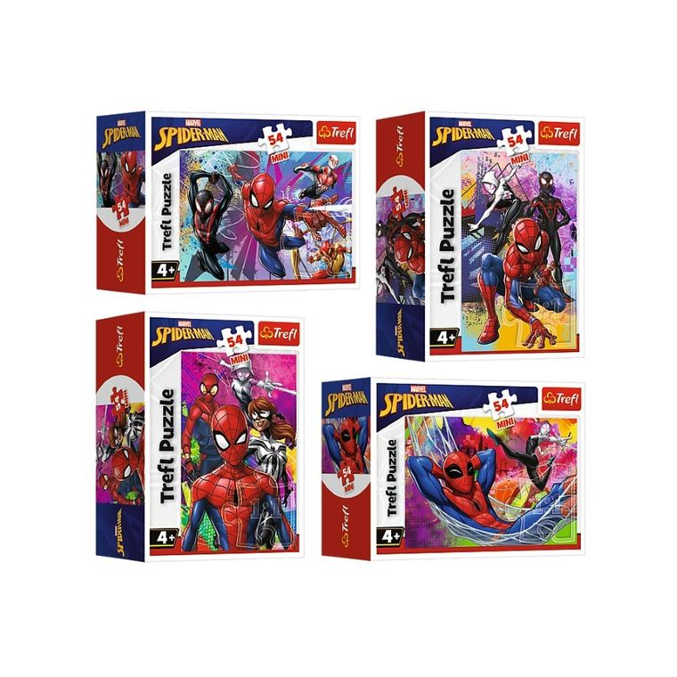 Trefl, Mini, Spider-Man, Zwinność i odwaga, puzzle, 54 elementy