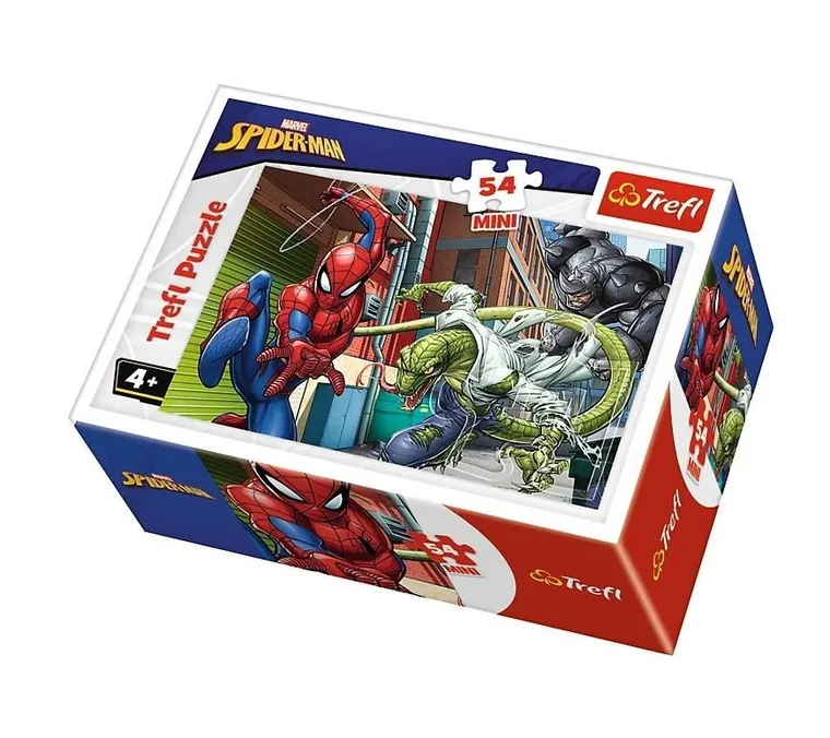 Trefl, Mini, Spiderman 4, puzzle, 54 elementy