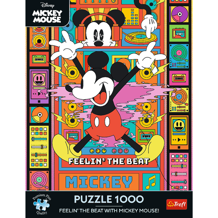 Trefl, Myszka Miki i przyjaciele, Czuj rytm z Mikim! puzzle, 1000 elementów