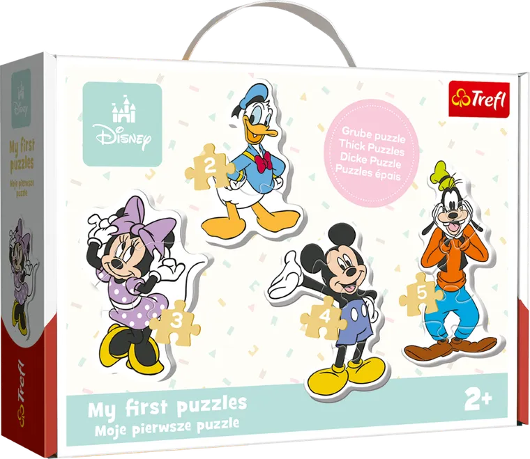 Trefl, Myszka Miki i przyjaciele, Moje pierwsze puzzle, 4 układanki