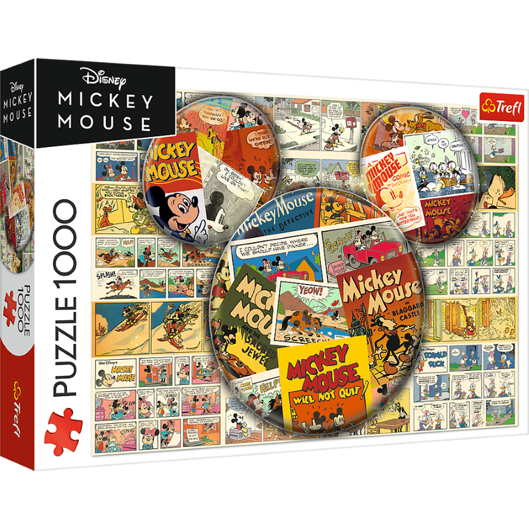 Trefl, Myszka Miki, Komiksowa Myszka Miki, puzzle, 1000 elementów