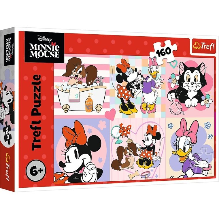 Trefl, Myszka Minnie, Kolorowy dzień Minnie, puzzle, 160 elementów