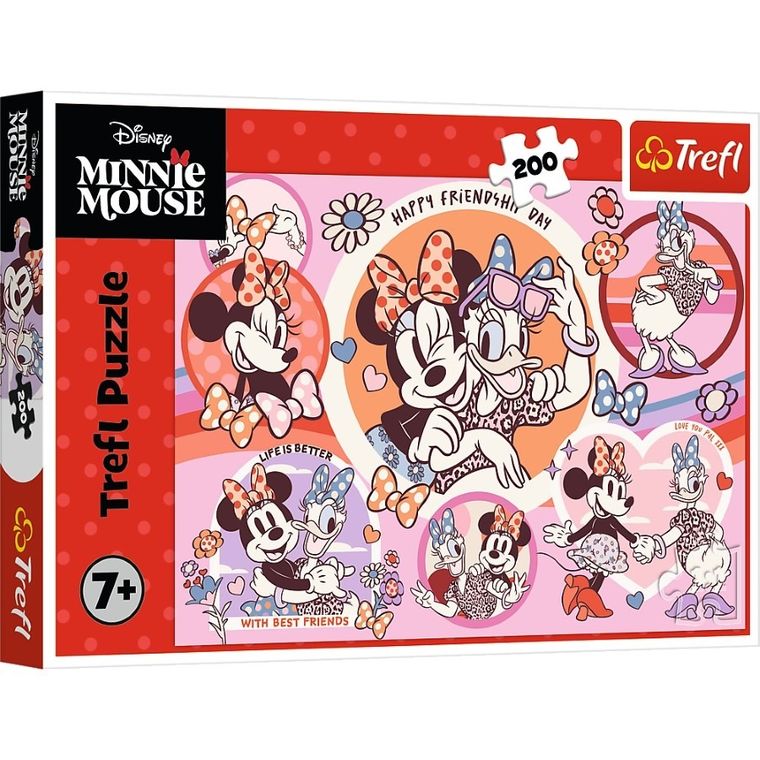 Trefl, Myszka Minnie, Zwyczaje Myszki Minnie, puzzle, 200 elementów
