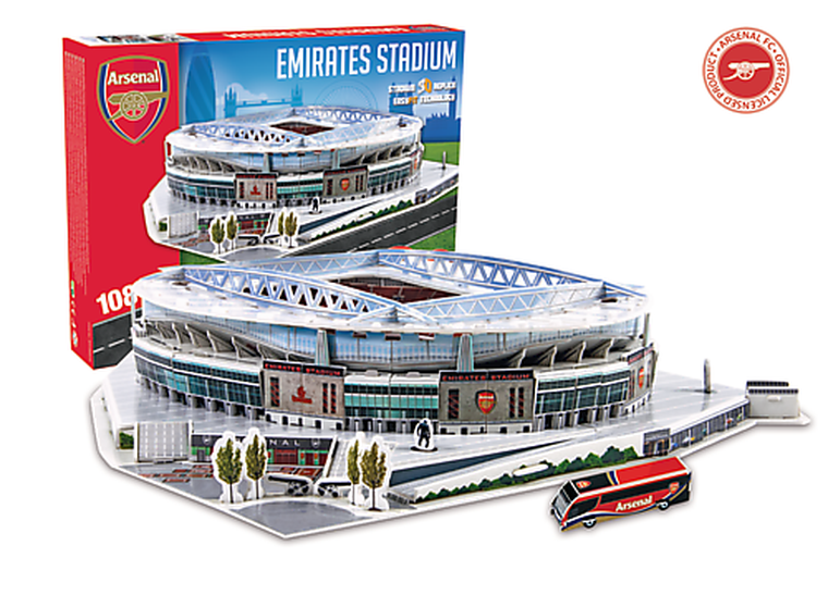 Trefl, Nanostad, model stadionu Emirates Arsenal, puzzle 3D