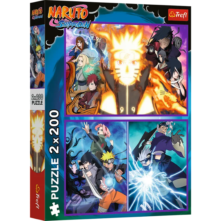 Trefl, Naruto Shippuden, Ninja z Wioski Ukrytego Liścia, puzzle, 2-200 elementów