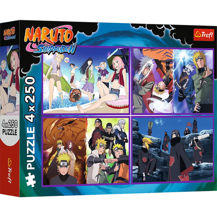 Trefl, Naruto Shippuden, Przygody Naruto Uzumaki, puzzle, 4-250 elementów