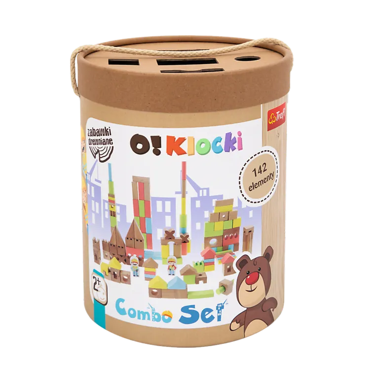 Trefl, O!Klocki, Combo set, edukacyjne klocki, 142 elementy