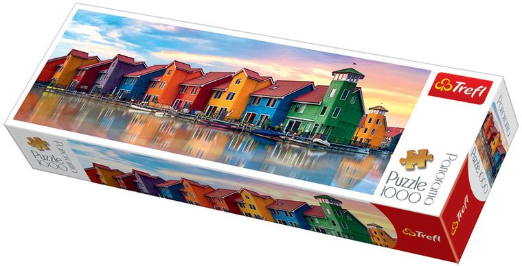 Trefl, Panorama - Groningen, Holandia, puzzle, 1000 elementów