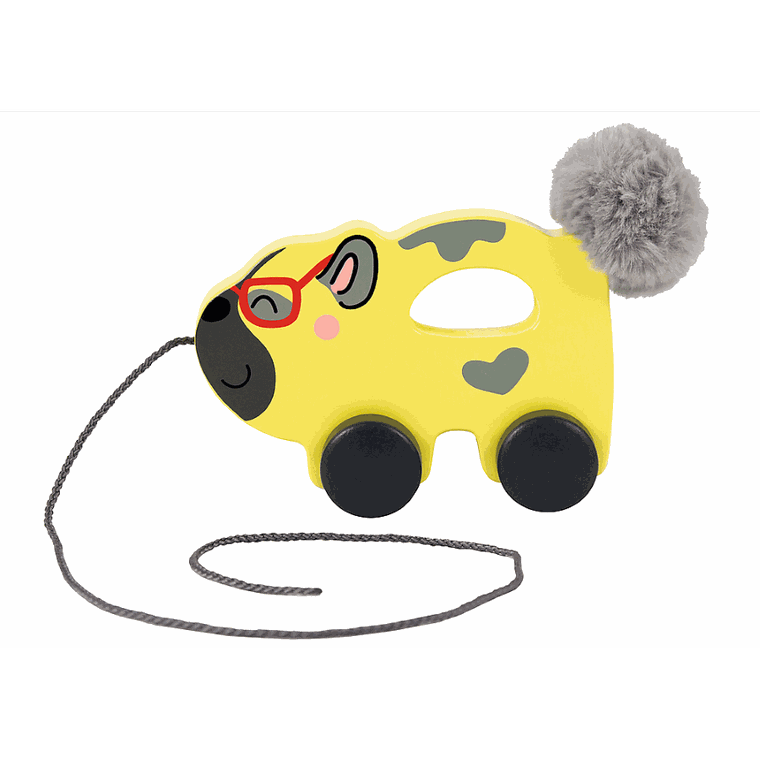 Trefl, piesek, zabawka drewniana