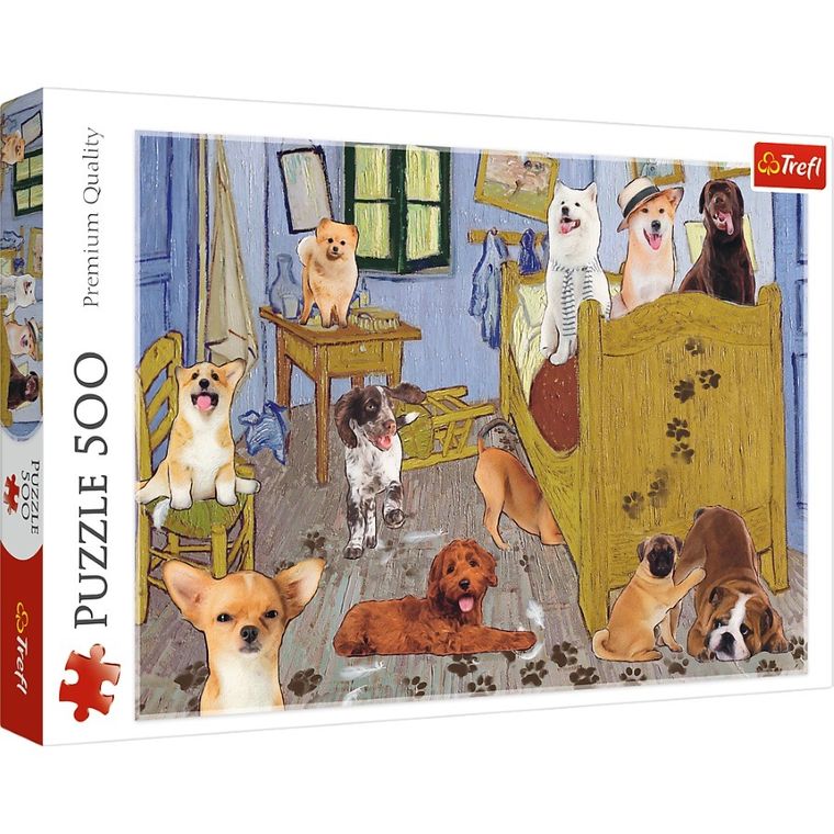 Trefl, Pokój van Gogha, Psia Rewolucja, puzzle, 500 elementów