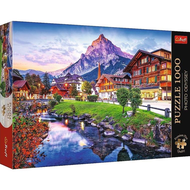 Trefl, Premium, Alpejskie Miasto, puzzle, 1000 elementów
