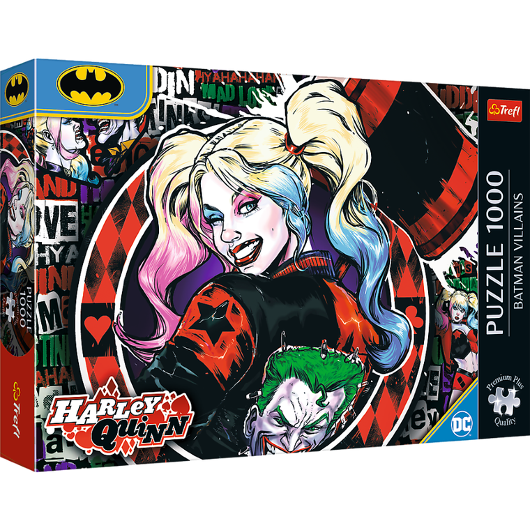 Trefl, Premium Plus, Batman, Harley Quinn, puzzle, 1000 elementów