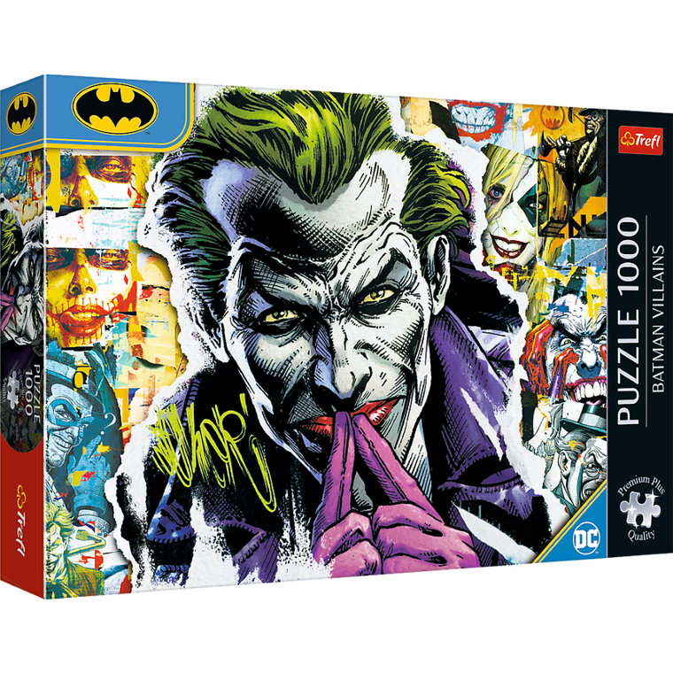 Trefl, Premium Plus, Batman, Joker, puzzle, 1000 elementów