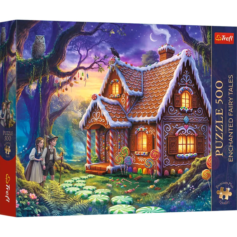 Trefl, Premium Plus, Enchanted Fairy Tales, Jaś i Małgosia, puzzle, 500 elementów