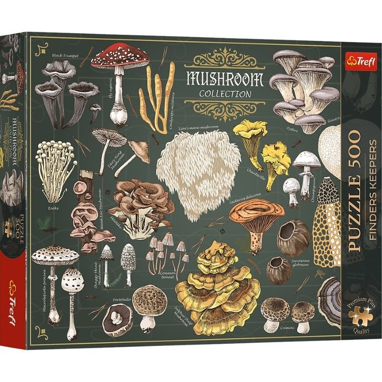 Trefl, Premium Plus, Finders Keepers, Grzyby, puzzle, 500 elementów