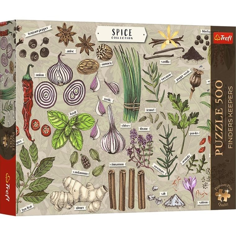 Trefl, Premium Plus, Finders Keepers, Przyprawy, puzzle, 500 elementów