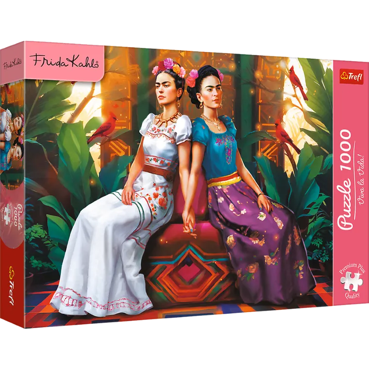 Trefl, Premium Plus, Frida Kahlo, Dwa oblicza, puzzle, 1000 elementów