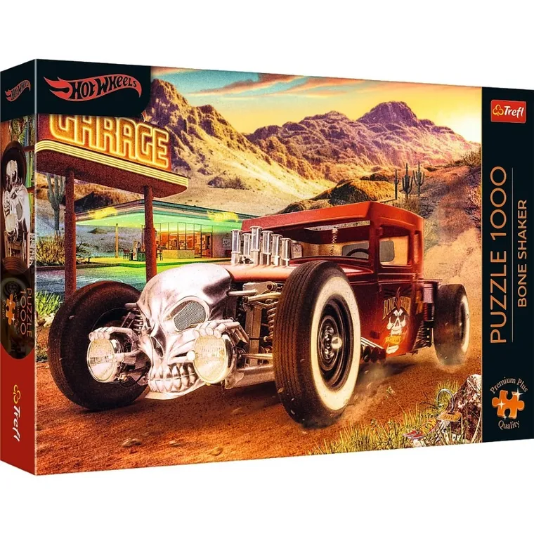 Trefl, Premium Plus, Hot Wheels, Bone Shaker, puzzle, 1000 elementów