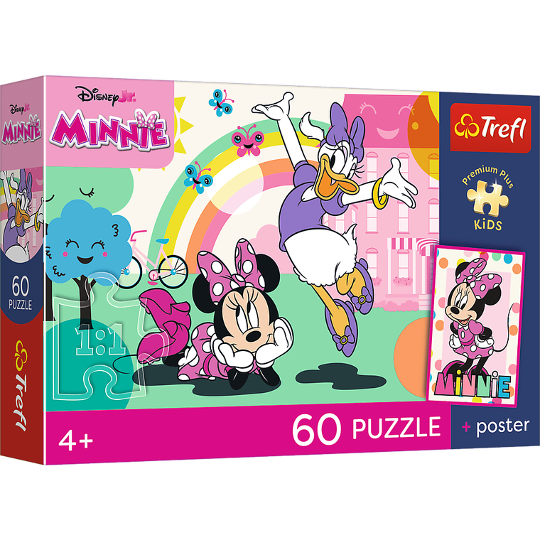 Trefl, Premium Plus Kids, Myszka Minnie, Uśmiech Minnie, puzzle, 60 elementów