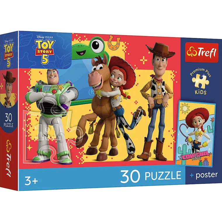 Trefl, Premium Plus Kids, Toy Story, Przygody zabawek, puzzle, 30 elementów