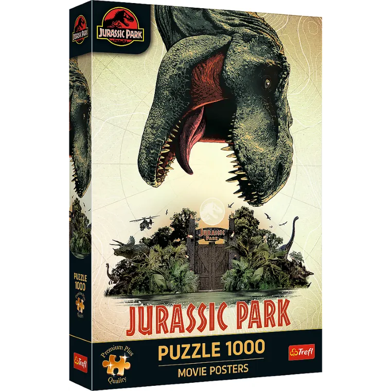 Trefl Premium Plus, Movie Posters, Jurassic Park, puzzle, 1000 elementów