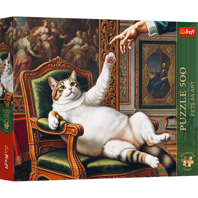 Trefl, Premium Plus, Pets as Art, Jego Puszysta Wysokość, puzzle, 500 elementów