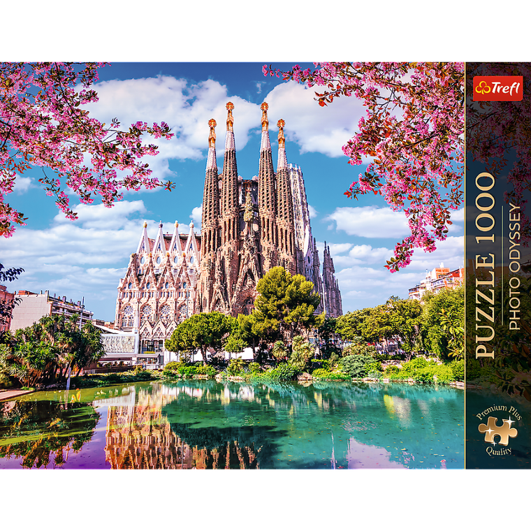Trefl, Premium Plus, Photo Odyssey, Bazylika Sagrada Família, Barcelona, puzzle, 1000 elementów