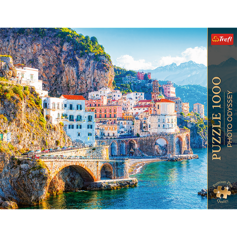 Trefl, Premium Plus, Photo Odyssey, Miasto Amalfi w regionie Kampania, Włochy, puzzle, 1000 elementów