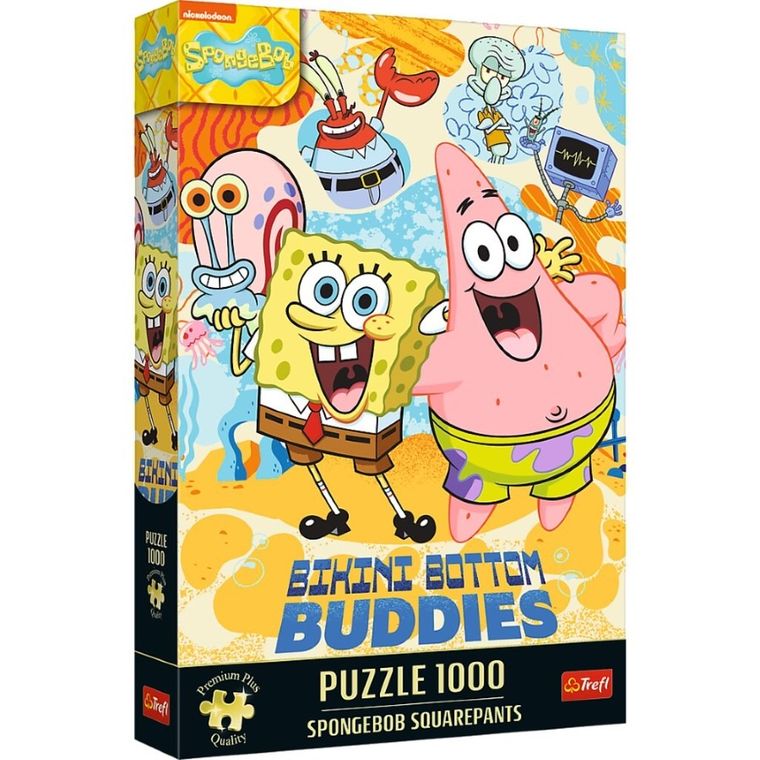 Trefl, Premium Plus, SpongeBob Kanciastoporty, puzzle, 1000 elementów