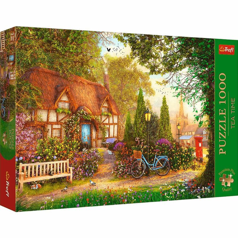 Trefl, Premium Plus, Tea Time, Domek pod strzechą, puzzle, 1000 elementów
