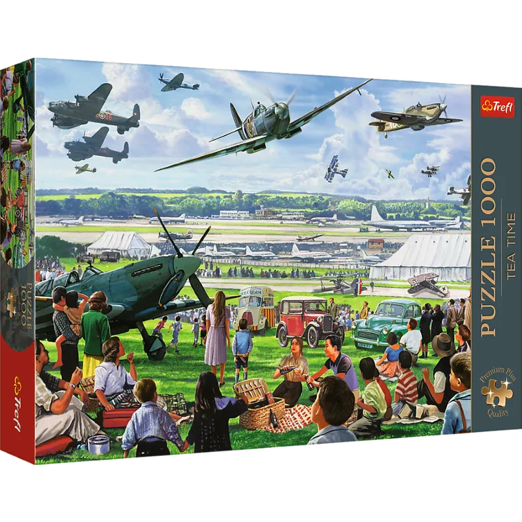 Trefl, Premium Plus, Tea Time, Pokaz lotniczy, puzzle, 1000 elementów