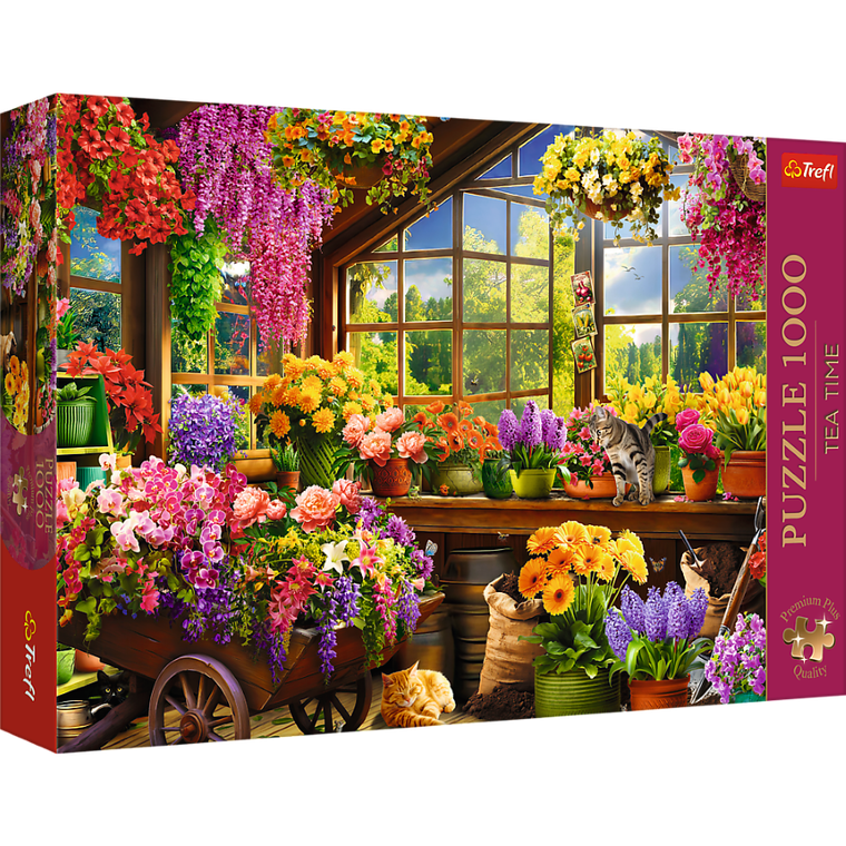 Trefl, Premium Plus, Tea Time, Przygotowania do wiosny, puzzle, 1000 elementów