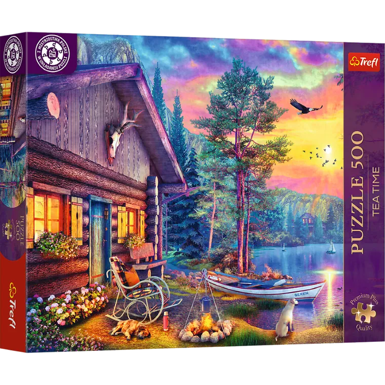 Trefl, Premium Plus, Tea Time, Przystań o zachodzie słońca, puzzle, 500 elementów