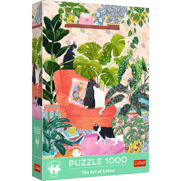Trefl, Premium Plus, The Art of Colour, Nie ma to jak w domu, puzzle, 1000 elementów