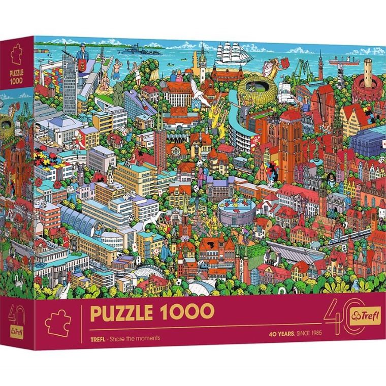 Trefl, Premium Plus, Trójmiasto, puzzle, 1000 elementów