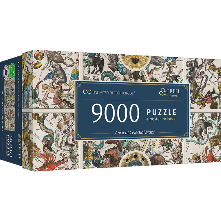 Trefl, Prime UFT, Ancient Celestial Maps, puzzle z plakatem, 9000 elementów