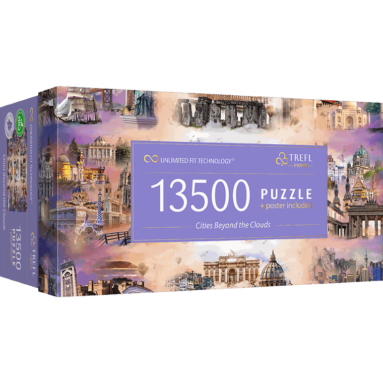 Trefl, Prime UFT, Cities beyond the clouds, puzzle, 13500 elementów