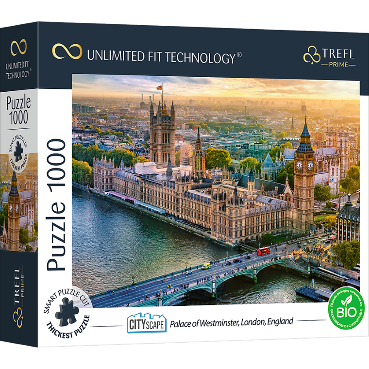 Trefl, Prime UFT, Cityscape: Palace of Westminster, London, England, puzzle, 1000 elementów
