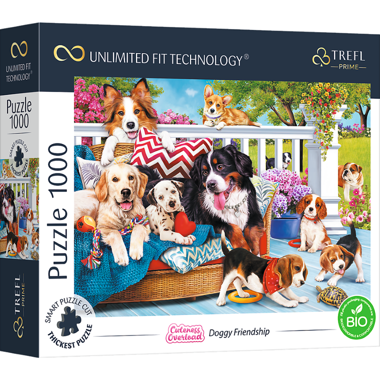 Trefl, Prime UFT, Cuteness Overload: Doggy Friendship, puzzle, 1000 elementów