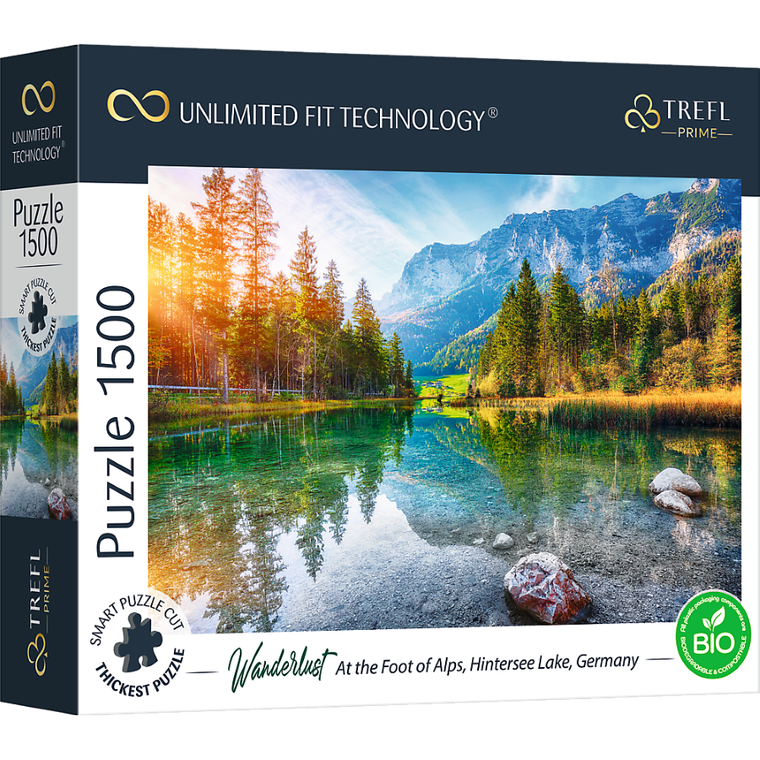 Trefl, Prime UFT, Wanderlust: At the Foot of Alps, Hintersee Lake, Germany, puzzle, 1500 elementów