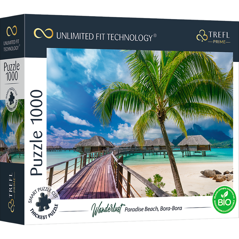 Trefl, Prime UFT, Wanderlust: Paradise Beach, Bora-Bora, puzzle, 1000 elementów