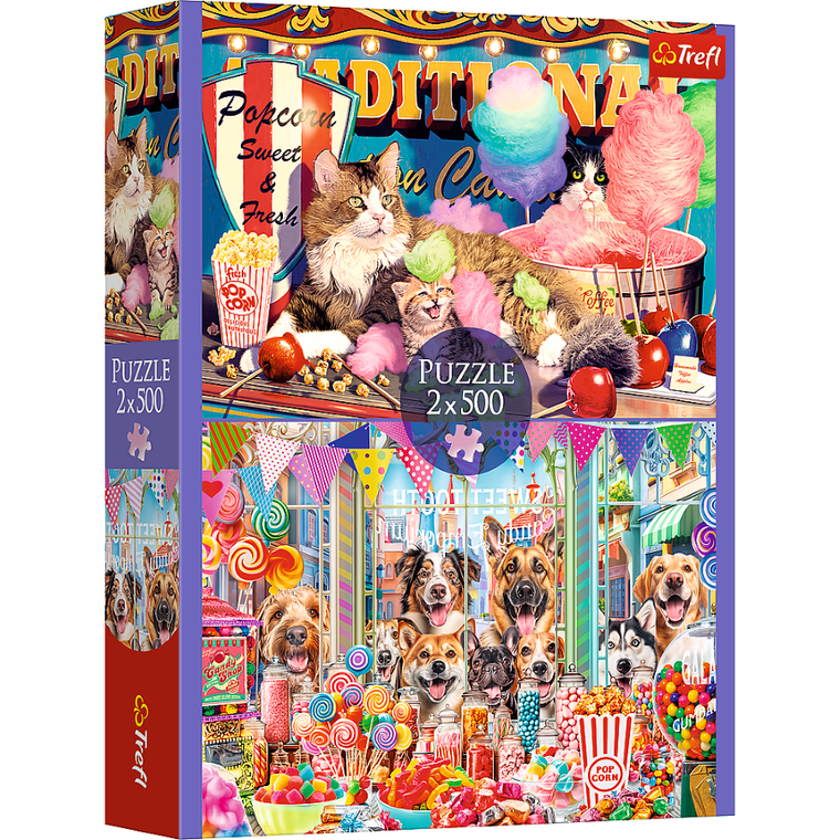 Trefl, Puszyści przyjaciele, puzzle, 2-500 elementów