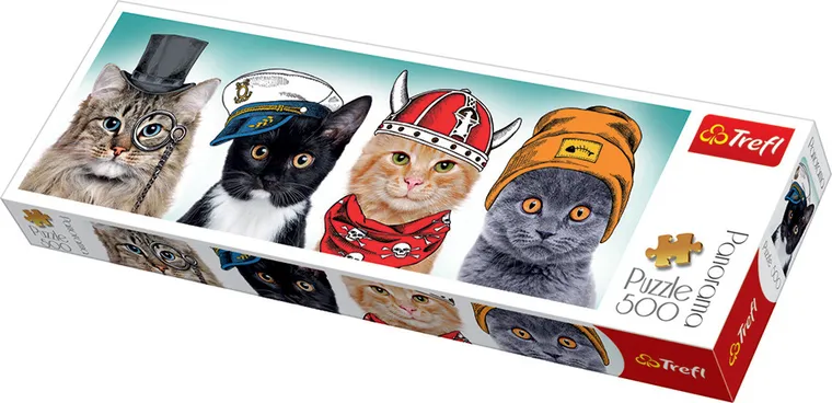 Trefl, Puszysta ekipa, puzzle panorama, 500 elementów