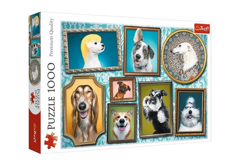 Trefl, puzzle, 1000 elementów, Psia Galeria