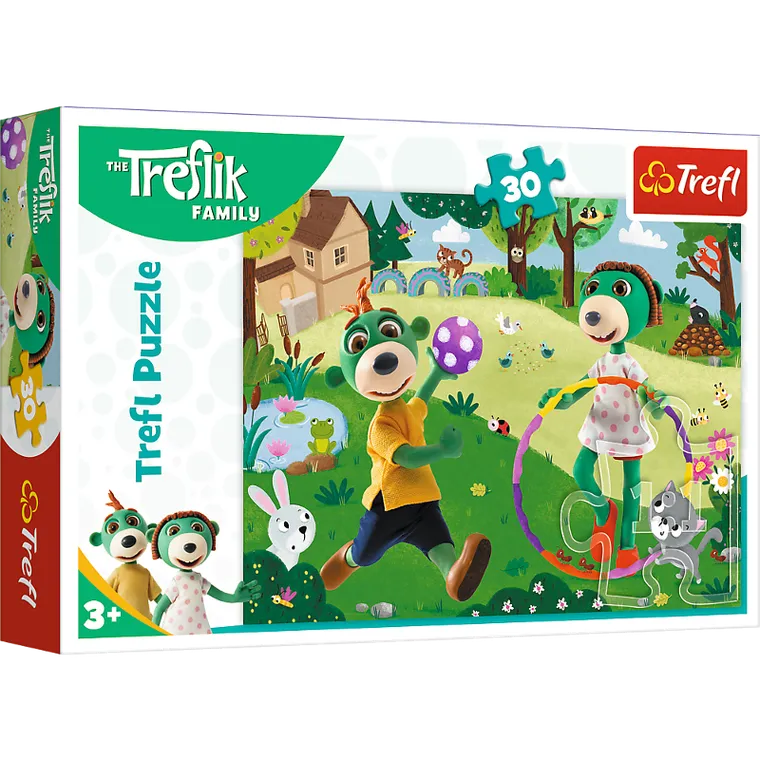 Trefl, Rodzina Treflików, Aktywny dzień, puzzle, 30 elementów